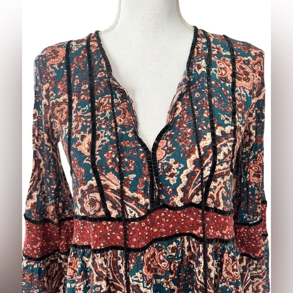 American Eagle Boho Tassel Shirt Size XS - Picture 3 of 11